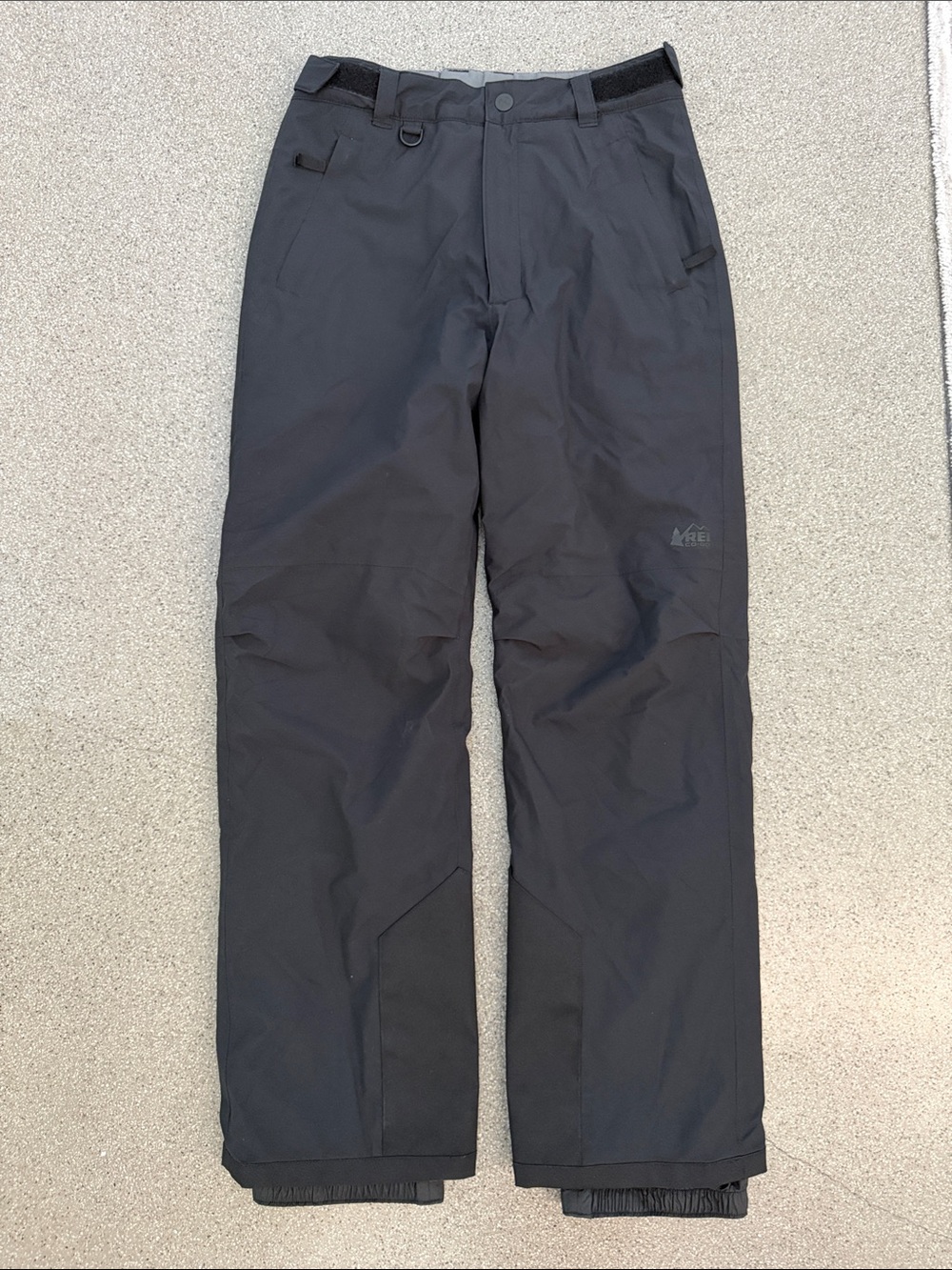 REI Black Cargo Ski Shell Pants